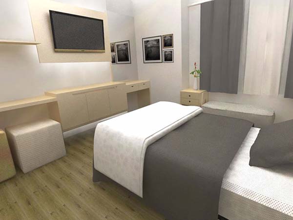 Desain kamar tidur hotel modern dan nyaman dengan konsep minimalis ramah di kantong dari Lifull-jasa.id